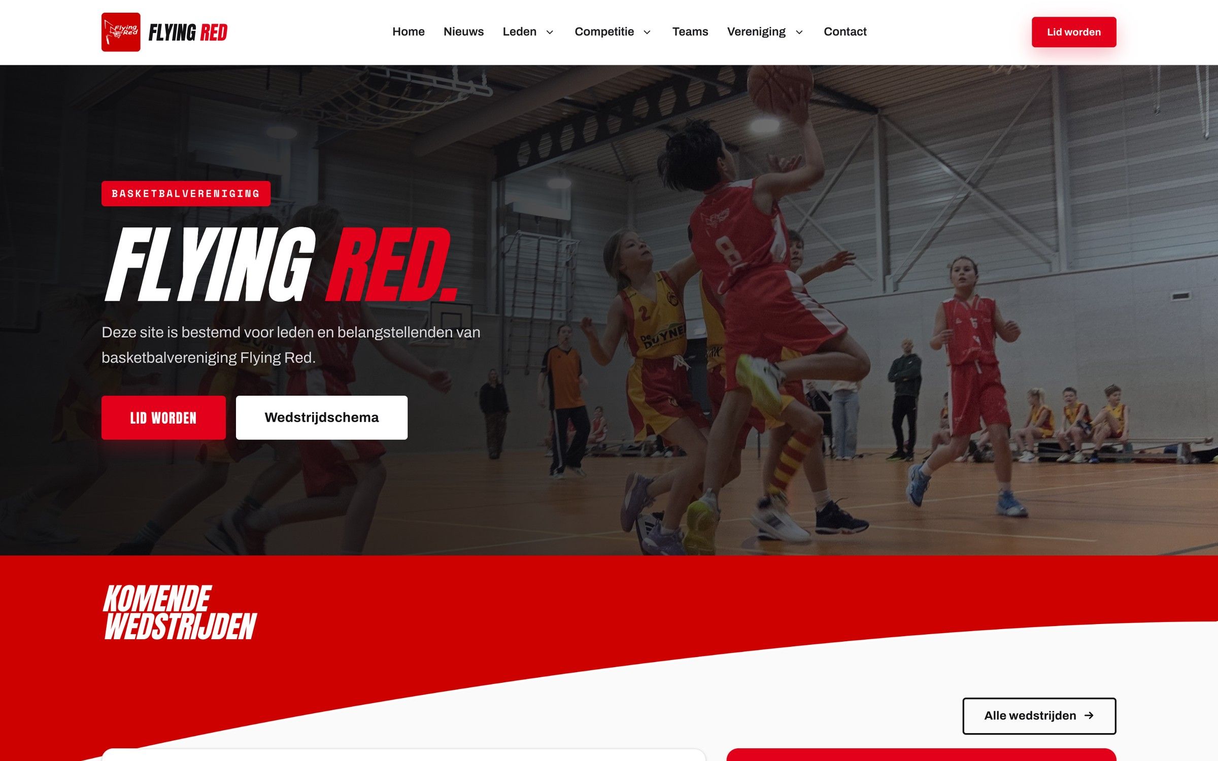 Flying Red op desktop